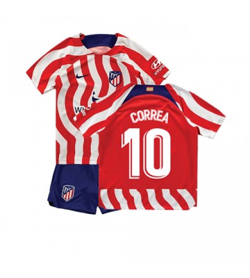 Atletico Madrid Angel Correa #10 babykläder Hemmatröja barn 2022-23 Korta ärmar (+ Korta byxor)